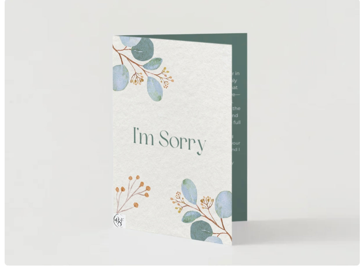Apology cards for your teacher