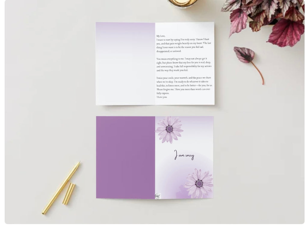 Apology card for your Wife/Girlfriend