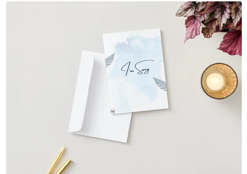 Apology card for your Son