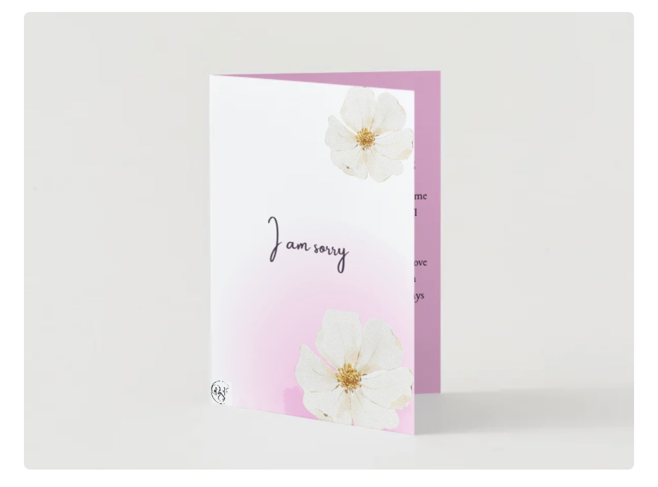 Apology card For your Mom